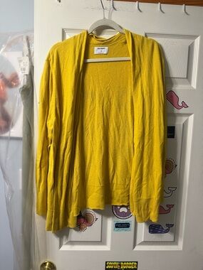 Old Navy Bright Yellow Open-Front Women's Cardigan